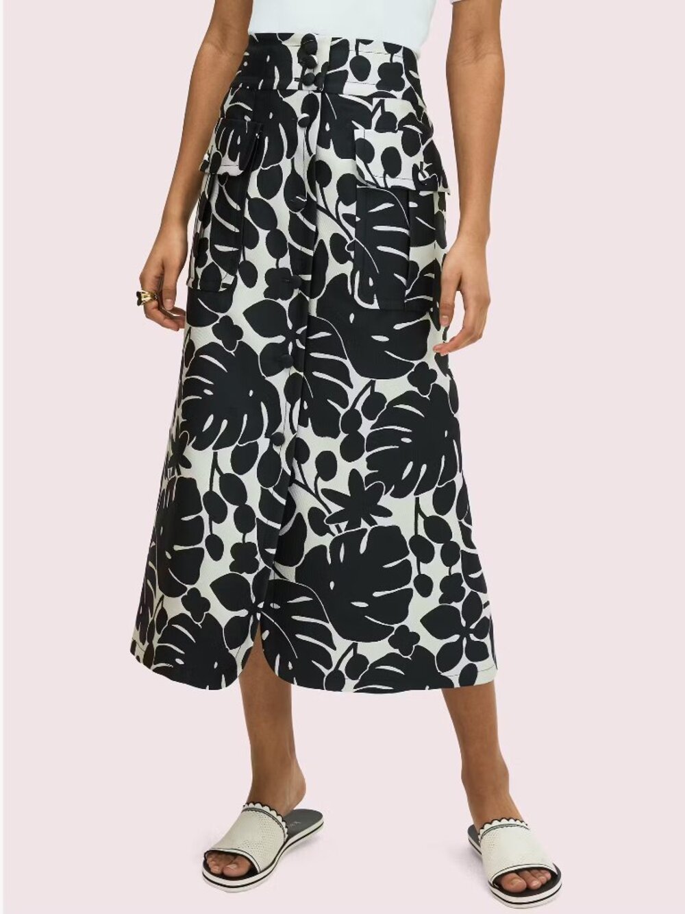 Kate Spade Monstera Grove Jacquard Skirt